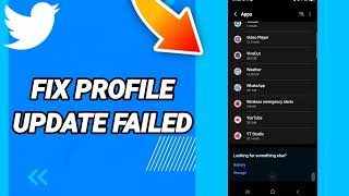 How to fix profile update failed On Twitter