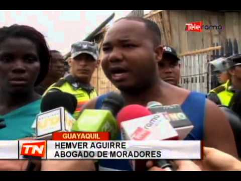 Varias casas de caña fueron derrumbadas en operativo de desalojo