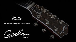 Godin Rialto JR Satina Gray HG Q-Discrete Acoustic-Electric Guitar Satina Gray