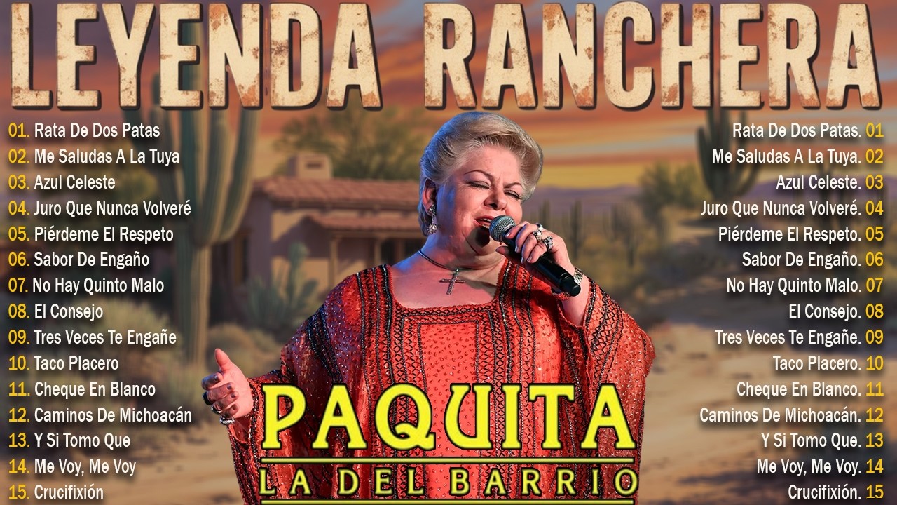 🔥 Paquita la del Barrio 💔 | 30 Rancheras de Despecho Contra los Hombres 🇲🇽