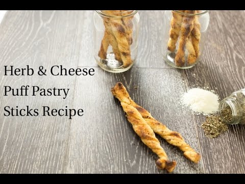 Herb And Cheese Puff Pastry Sticks Recipe