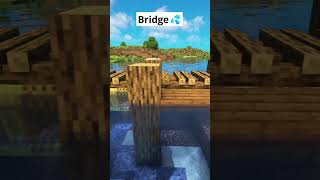 Minecraft Bridge Design💦 #shorts