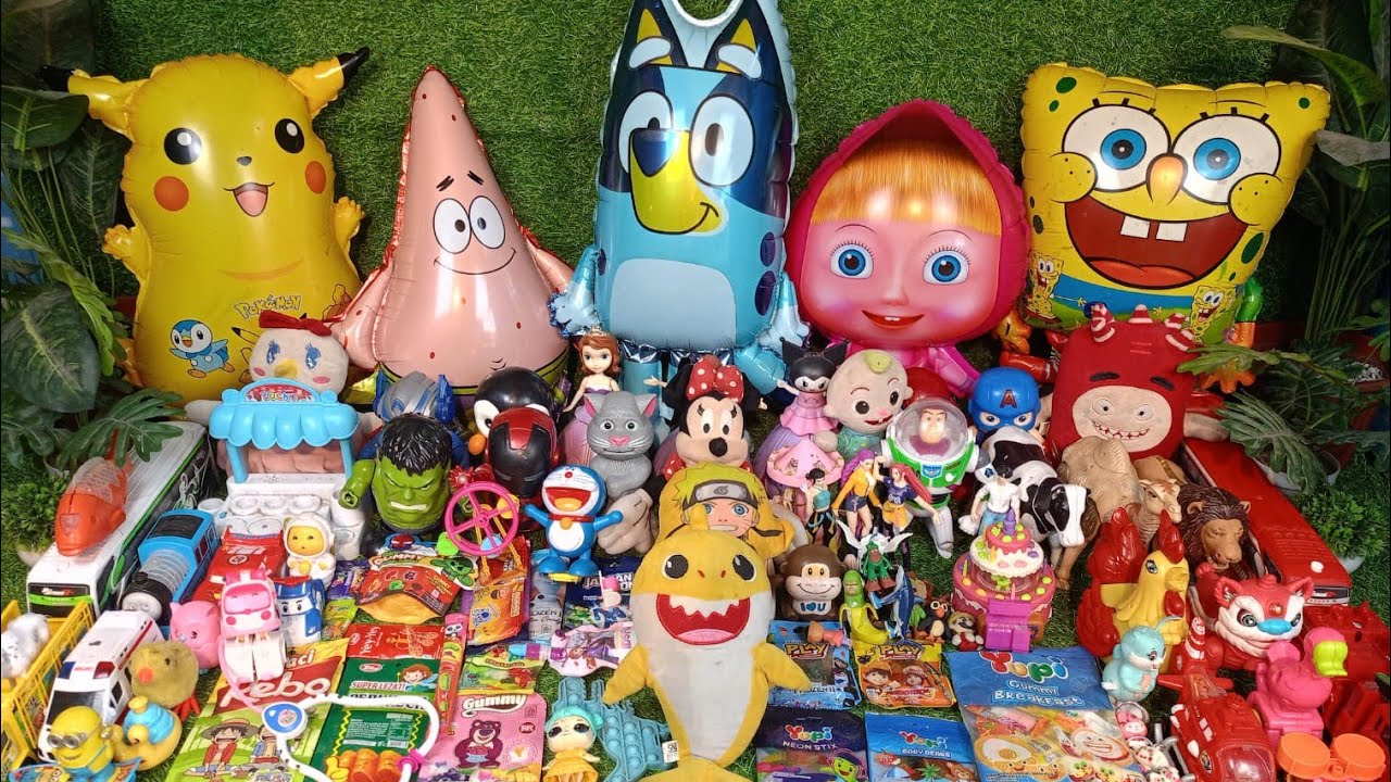 Hunting Eskrim Masak Masakan Dokteran Permen Yupi Baby Shark Marsha and TheBear Bebek Ikan koi124