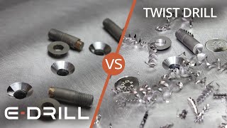 E-Drill 2.0 Vs Twist Drill- Flush Titanium Hi-Loks in an F5 Wing