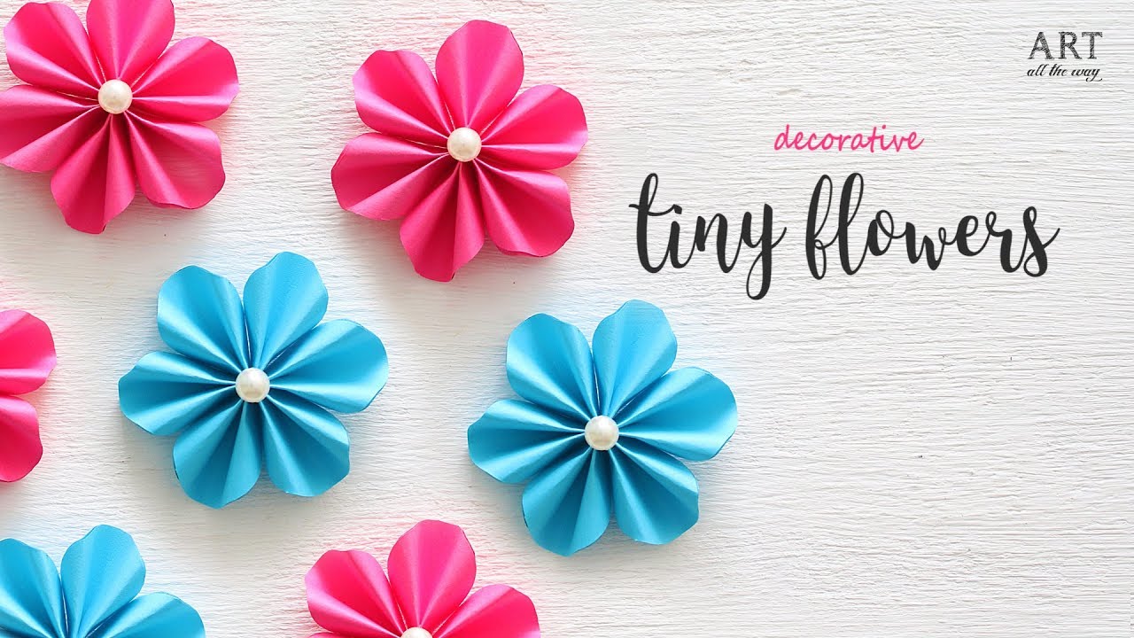 DIY Tiny Paper Flowers, Flower Making