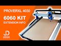 6060 extension information for the PROVerXL 4030  CNC from Sainsmart Genmitsu