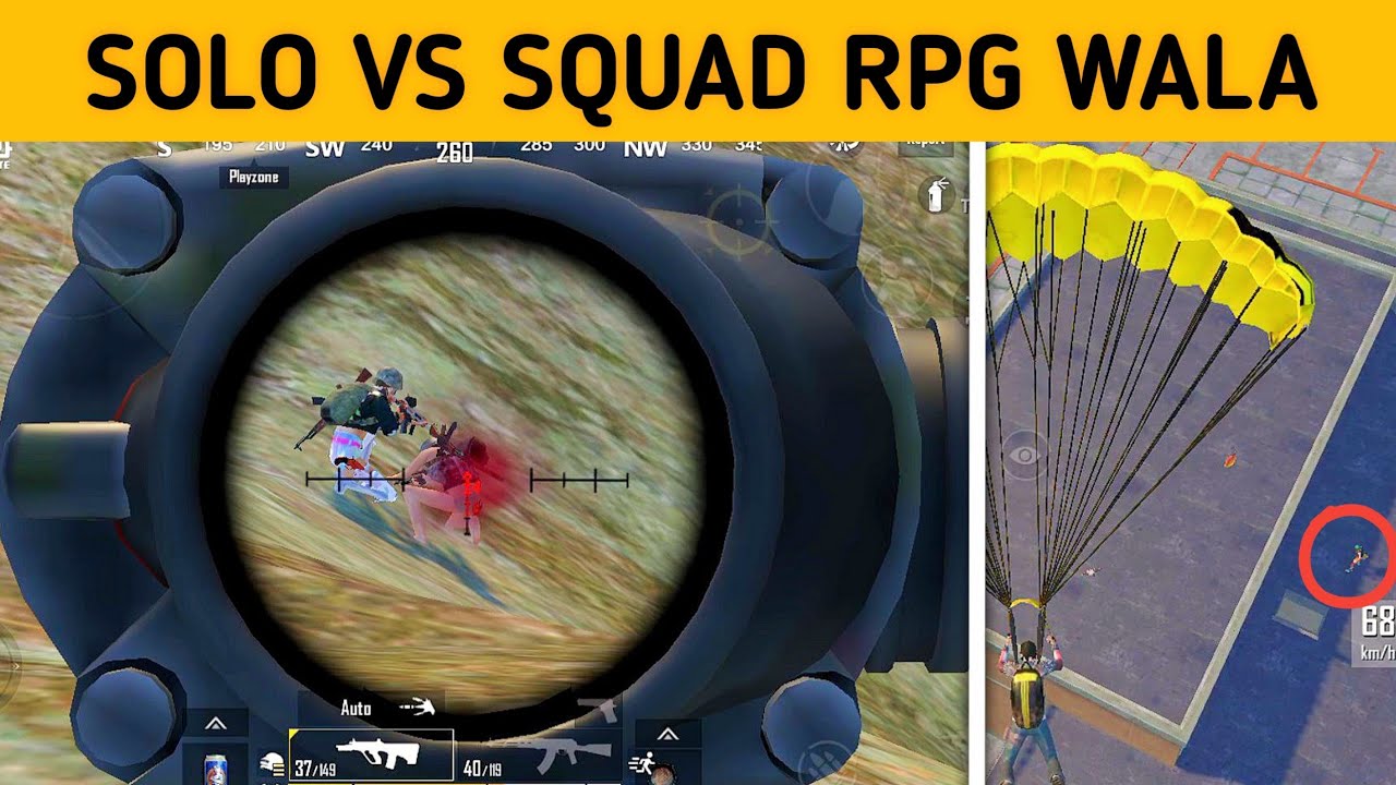 pubg mobile lite solo vs squad full rush gameplay - YouTube