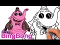 How to Draw Bing Bong Disney Pixar Inside Out Cute Step by step
