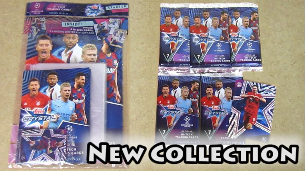 Topps Crystal Champions League Saison 2019/2020 Starterpack 5 Booster 19/20