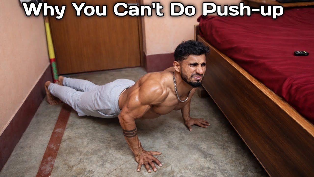 Why You Can't Do High Push-Ups? ( 4 exercise at Home)