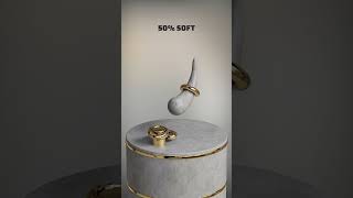 0% vs 100% Torus 3D Soft Body Simulation #3danimation #satisfying #satisfyingvideo #cinema4d