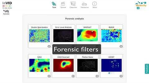 Forensic feature InVID WeVerify plugin