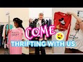 Thrifting Summer Trends &amp; Sharing what we found! |COME THRIFTING WITH US Pt. 1|#ThriftersAnonymous