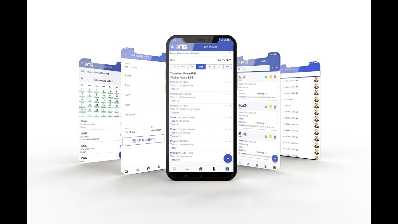 Project Management ERP+ Mob App - YouTube