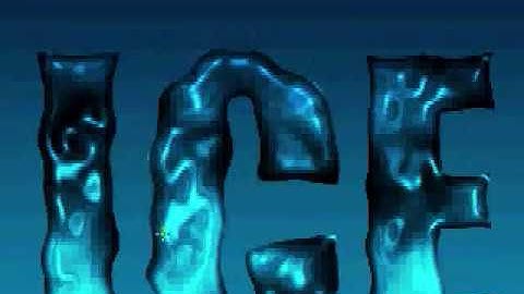 Photoshop cs3 Ice Text Effect