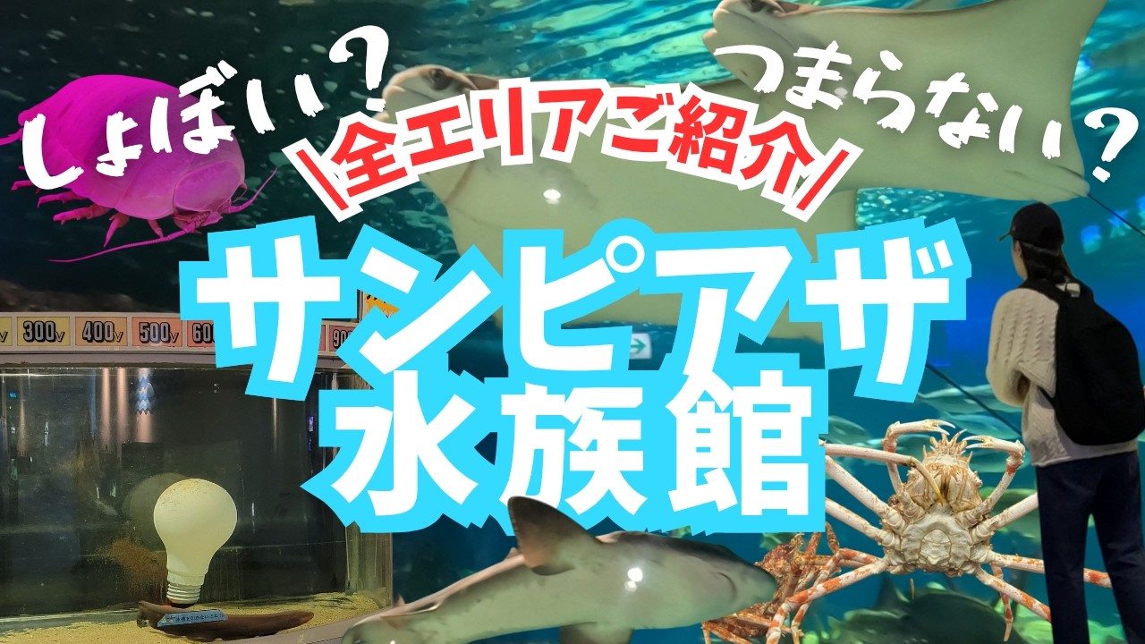 【北海道旅行】新さっぽろにある小さな水族館🐟️｜『サンピアザ水族館』へ行ってきた！