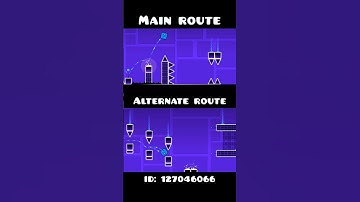 Jumper - Main Route vs. Alternate Route | Geometry Dash 2.2 #shorts #geometrydash #gd
