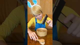 I can't scoop up the cardboard soup!#asmr