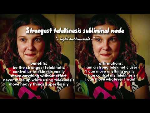 Strongest Telekinesis Subliminal Ever Made Forced