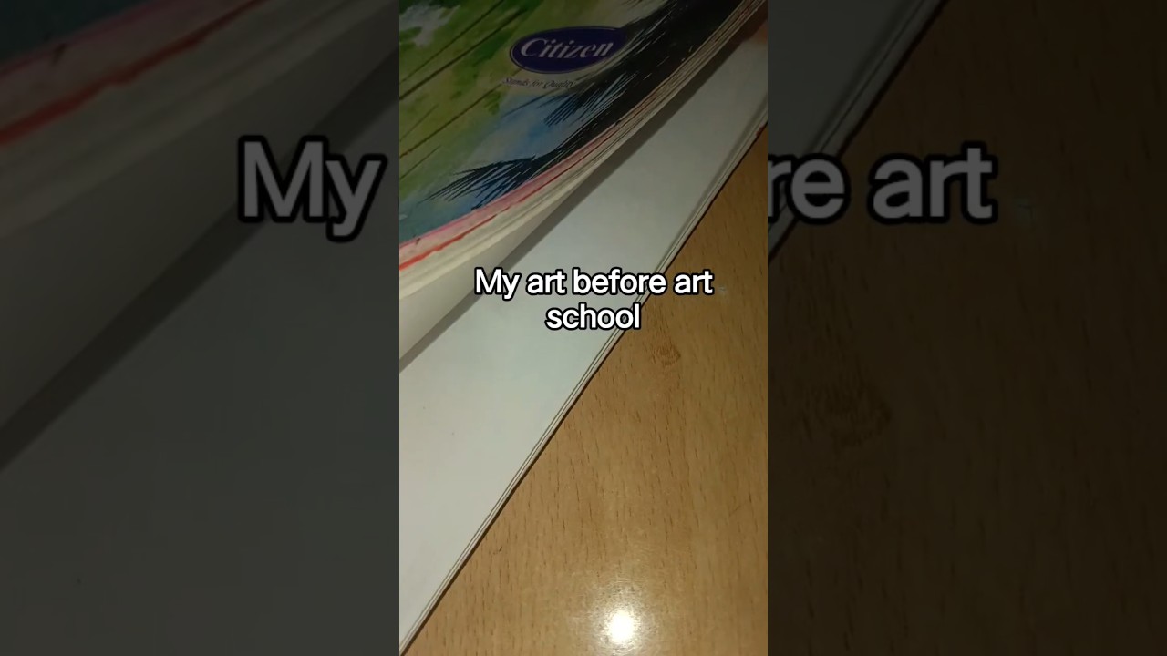 my art before art school vs my art after art school 