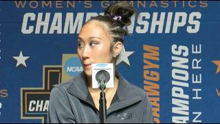 We were just a little timid out there today, LSU gymnastics on rocky start to semi-final meet