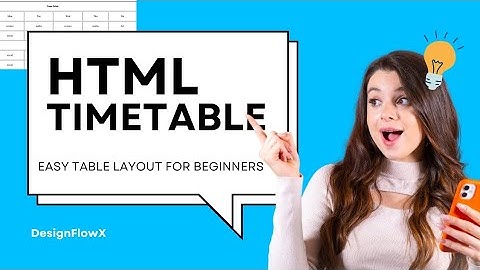 "Made a School Timetable with Just HTML! 😲""Create a Clean Timetable in HTML (No CSS Needed!)"