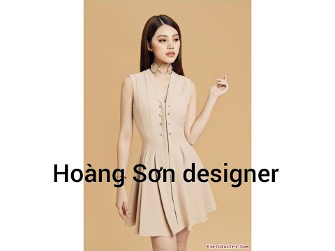 Hoàng Sơn designer|Dạy cắt may cơ bản:hướng dẫn cách cắt đầm sát nách cổ tim xếp ly liền bổ mảnh