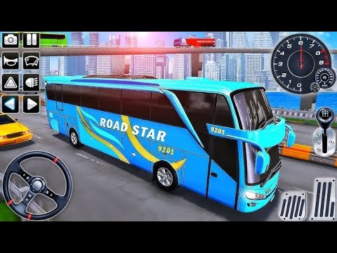 Euro Coach Bus Driving Game - 3D City Driver Simulator - Android Gameplay