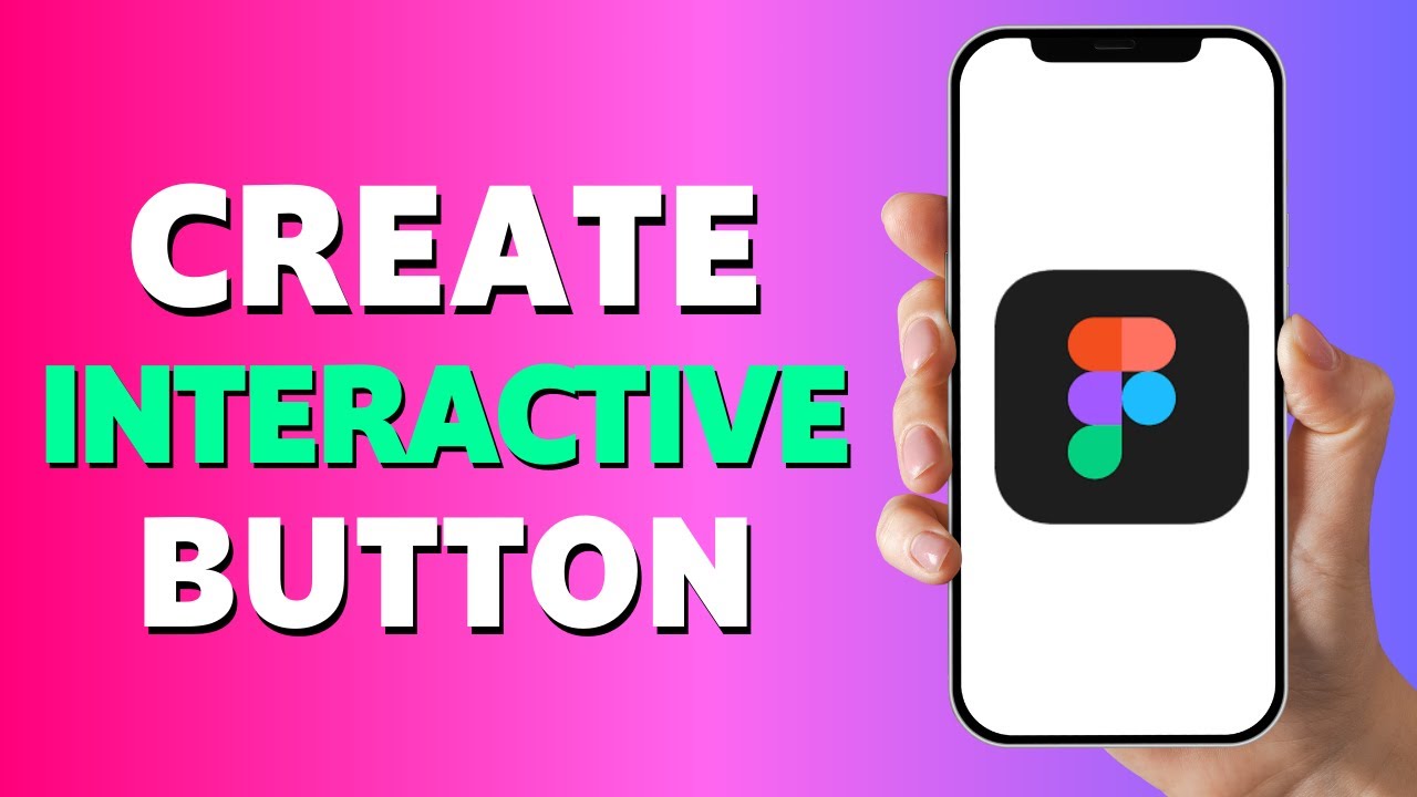 How to Create an INTERACTIVE Button on Figma - YouTube