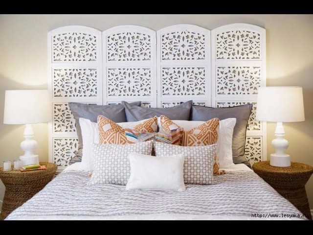 Как оформить изголовье кровати/ How to make headboard