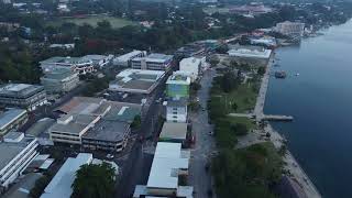 Port Vila city on a cool evening