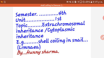 Extrachromosomal inheritance
