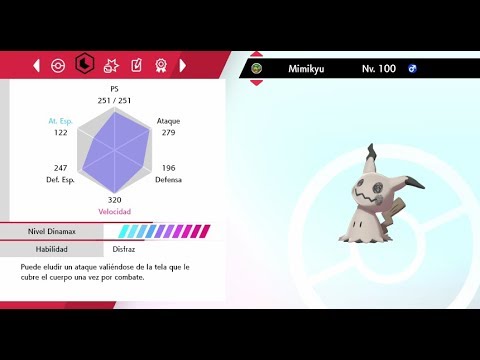 Reparto Mimikyu Shiny Competitivo Pokemon Espada Y Escudo Youtube