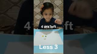 Addition & Subtraction through Concrete Objects # Kids learning with fun ##️⃣➖➕School Chale Hum !!!