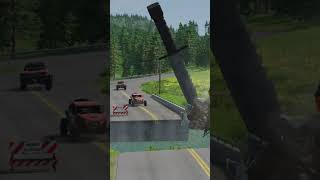 💥 Giant Knife vs Rally Car Challenge | BeamNG.drive Shorts #shorts
