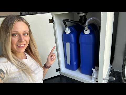 DIY Conversion Van Sink | Simple Water System with Foot Pump