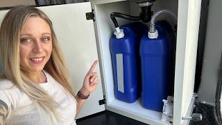 DIY Conversion Van Sink | Simple Water System with Foot Pump