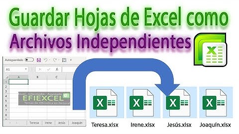 Convertir las hojas de Excel en Libros Independientes