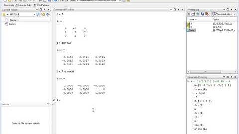 46   Matrix Determinant, Inverse, Trace, and Rank.