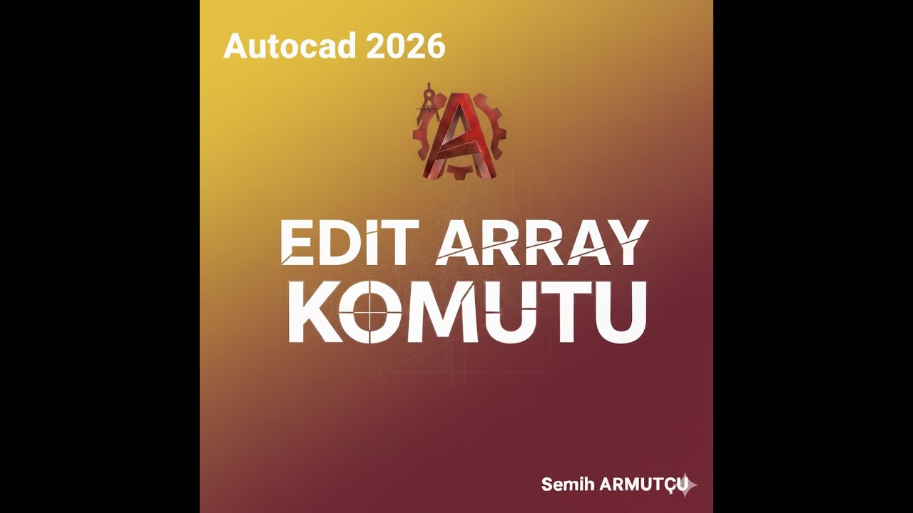 50- Autocad Edit Array Komutu - YouTube
