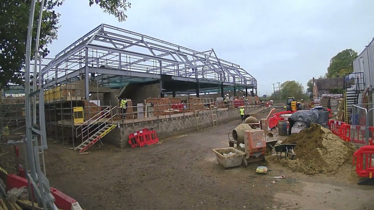 Warner's Supermarket UptonuponSevern Build Progress Oct 2021 YouTube