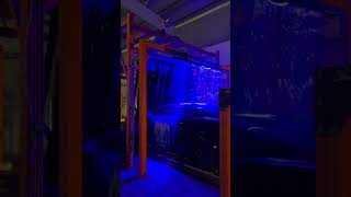 Bubble Down Car Wash Tampa at NIGHTTIME! Beautiful light show!
