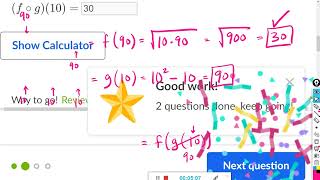 Evaluate composite functions : Khan Academy