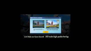 low pack vs Hd pack ?🙄 pubg mobile #shorts