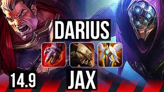 DARIUS vs JAX (TOP) | Penta, 16/1/8, Legendary, 500+ games | KR Master | 14.9