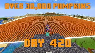 The Biggest Pumpkin Farm in Minecraft!!!