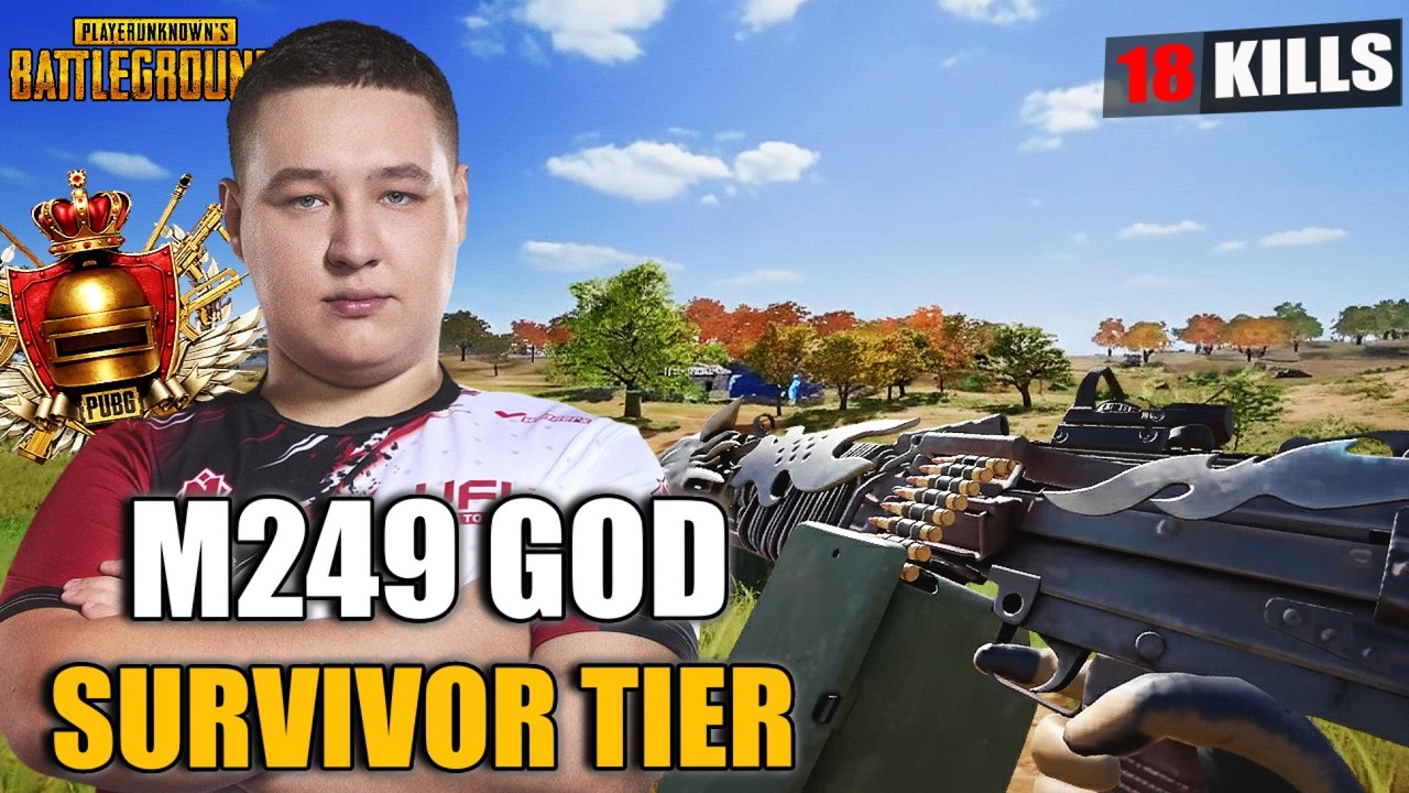 LEV4NTE UNLEASHED! THE MOST AGGRESSIVE M249 PLAY IN SURVIVOR RANKED | PUBG 