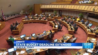 State budget deadline extended by House and Senate leaders