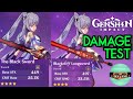 Keqing Damage Test for Black Sword VS Blackcliff Longsword | Mid game Electro Build | Genshin Imapct