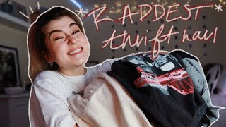the *raddest* spring thrift haul ever + try on, duh.